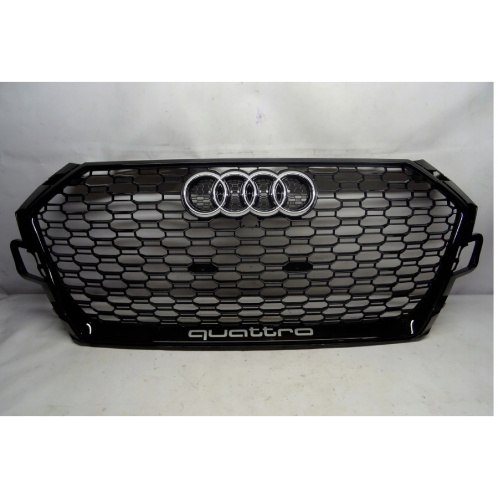 Audi B9 RS4 Quattro Yazılı Piano Black Panjur Seti 2016-Sonrası